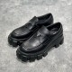프라다 모놀리스 브러쉬드 레더 남성 로퍼 블랙 Prada Monolith Brushed Leather Loafers Black 2DE129-B4L-F0002