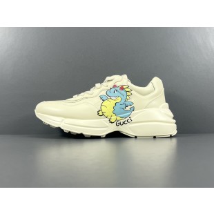 구찌 라이톤 레더 스니커즈 남자 Gucci Rhyton 498916 A9L00 9522