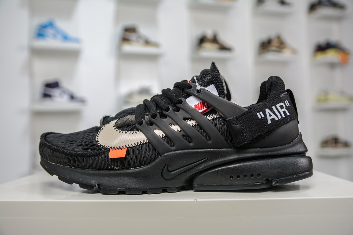나이키 x 오프화이트 프레스토 블랙 OFF-WHITE x Nike Air Presto OW Black AA3830-002
