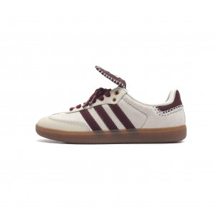아디다스 x 웨일스 보너 포니 토널 삼바 크림 화이트 미스테리 브라운 Adidas x Wales Bonner Pony Tonal Samba IE0586