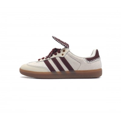 아디다스 x 웨일스 보너 포니 토널 삼바 크림 화이트 미스테리 브라운 Adidas x Wales Bonner Pony Tonal Samba IE0586