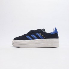 (W) 아디다스 가젤 볼드 코어 블랙 루시드 블루 Adidas Gazelle Bold Core Black Lucid Blue HQ4408