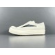 [OG] 릭 오웬스 룩소르 스웨이드 빈티지 스니커즈 밀크 화이트 블랙 Rick Owens Luxor Suede Vintage Sneakers RU02C7897LVSLPO-1191