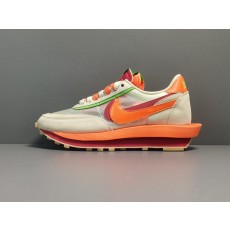 나이키 x 사카이 x 클랏 LD와플 오렌지 블레이즈 Nike x Sacai x Clot LDWaffle Orange Blaze DH1347-100