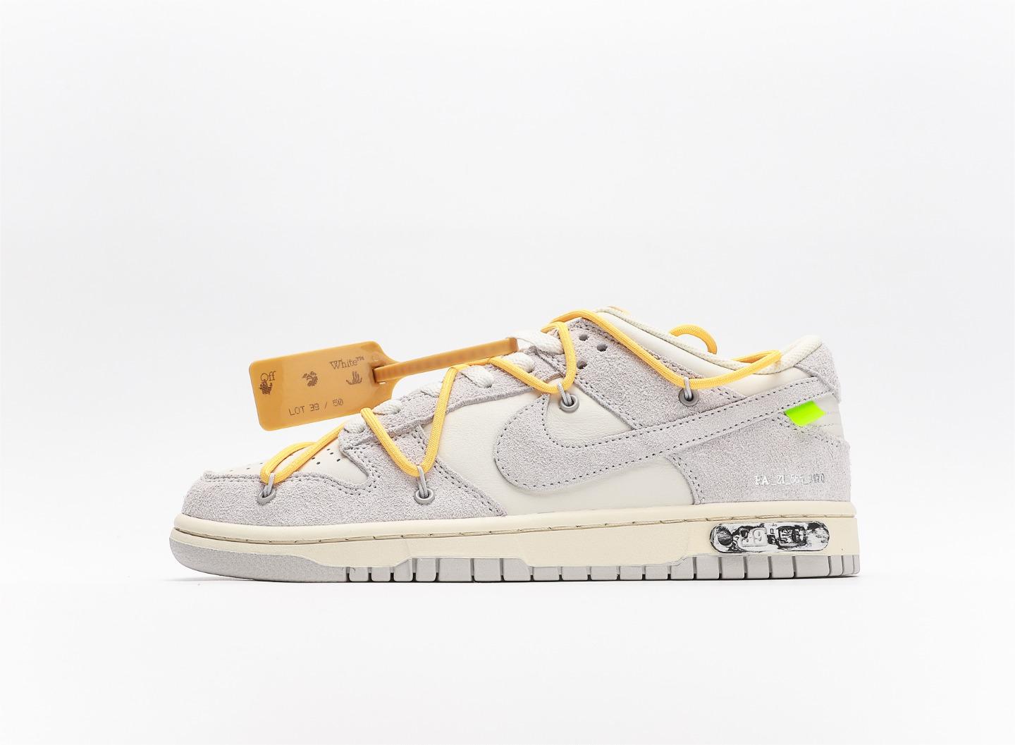 나이키 x 오프화이트 덩크 로우 더 50 - 로트 39 Nike x Off-White Dunk Low The 50 - Lot 39 DJ0950-109