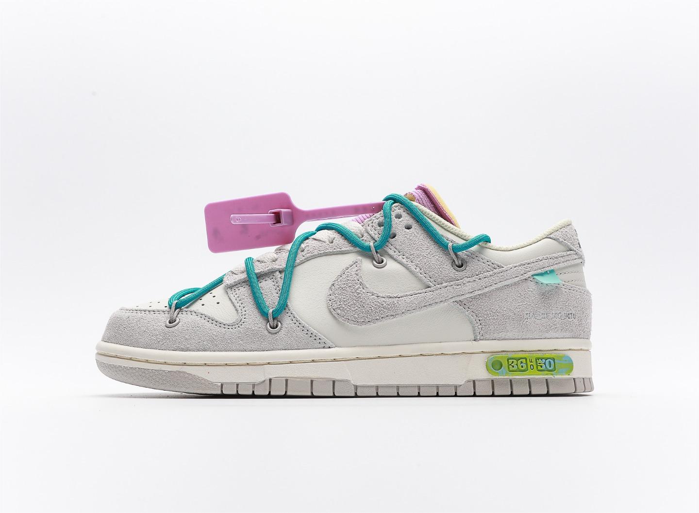 나이키 x 오프화이트 덩크 로우 더 50 - 로트 36 Nike x Off-White Dunk Low The 50 - Lot 36 DJ0950-107