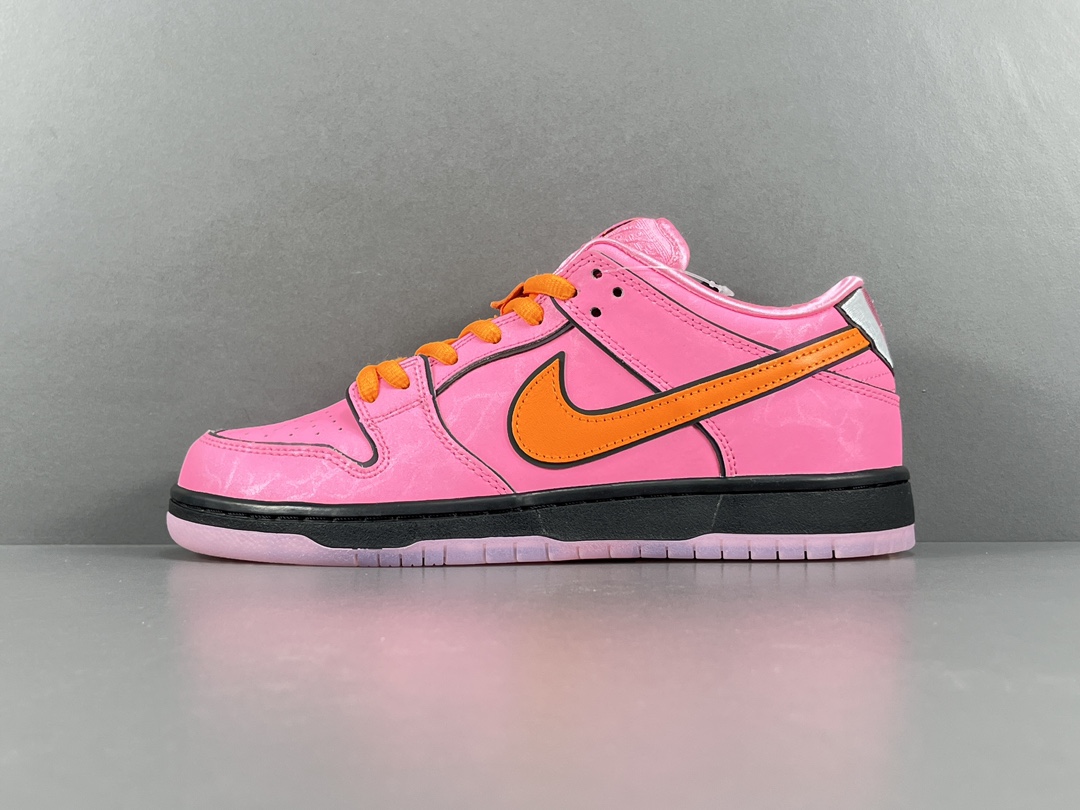 나이키 x 파워퍼프걸 SB 덩크 로우 프로 QS 블라썸 Nike x The Powerpuff Girls SB Dunk Low Pro QS Blossom FD2631-600