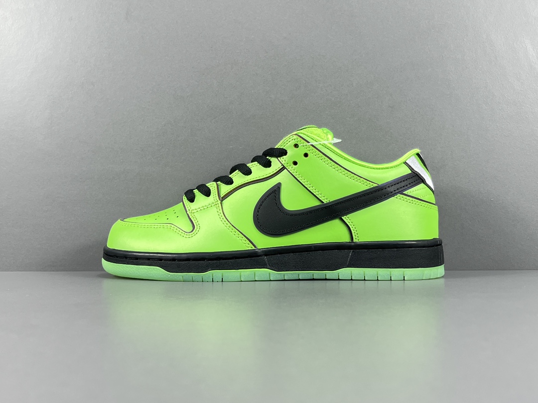 나이키 x 파워퍼프걸 SB 덩크 로우 프로 QS 버터컵 Nike x The Powerpuff Girls SB Dunk Low Pro QS Buttercup FZ8319-300