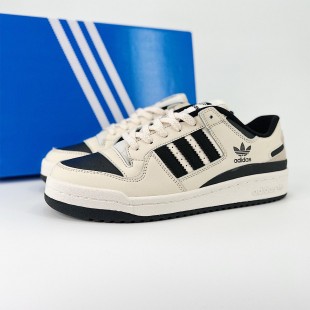 아디다스 포럼 로우 CL 원더 화이트 코어 블랙 Adidas Forum Low CL Wonder White Core Black IG3901