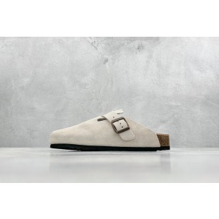버켄스탁 보스턴 스웨이드 레더 타임 - 레귤러 Birkenstock Boston Suede Leather Thyme- Regula