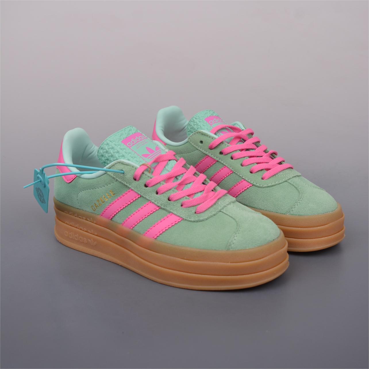 (W) 아디다스 가젤 볼드 펄스 민트 핑크 (W) Adidas Gazelle Bold Pulse Mint Pink H06125