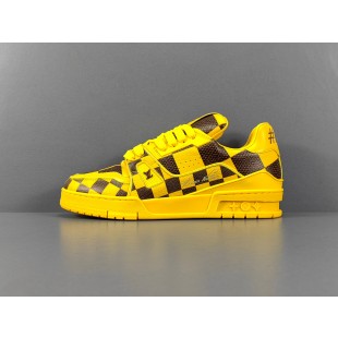 루이비통 LV 트레이너 스니커즈 옐로우 Louis Vuitton LV Trainer Sneakers Yellow