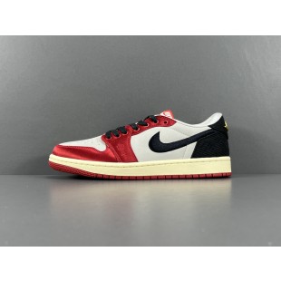 조던 1 x 트로피 룸 레트로 로우 OG SP 세일 바시티 레드 Jordan 1 x Trophy Room Retro Low OG SP Sail Varsity Red FN0432-100